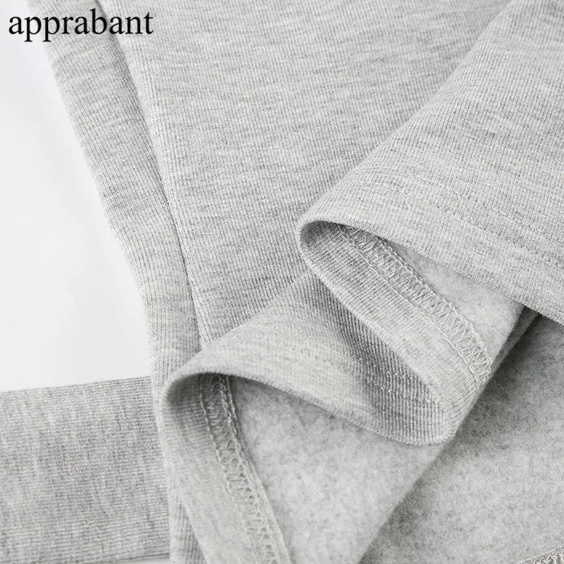 Drawstring High Waist Trousers Set