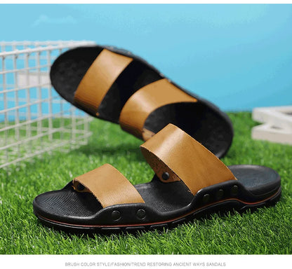 Men plus size 48 solid color summer light casual sandals