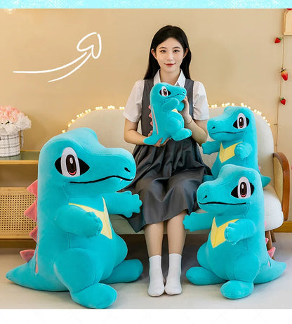 45cm Pokemon Small Saw Alligator Plush Toy Cute Cartoon Soft Stuffed Animal Pokemon Crocodile Doll Children's Doll Birthday Gift