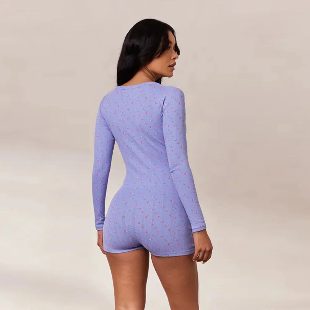 V Neck Button Half Cardigan High Waist Straight Pants