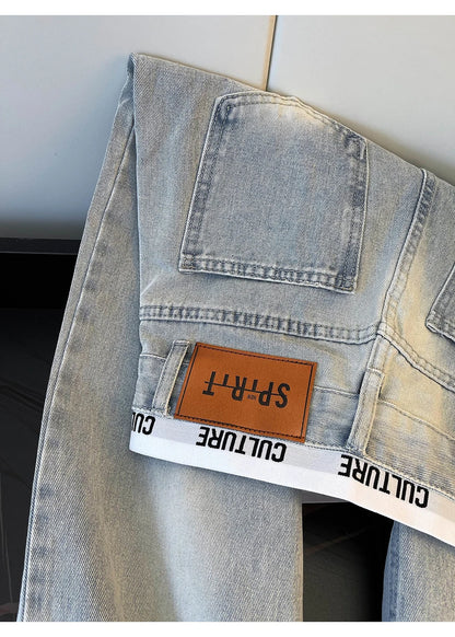 Vintage Ripped Patchwork Jeans