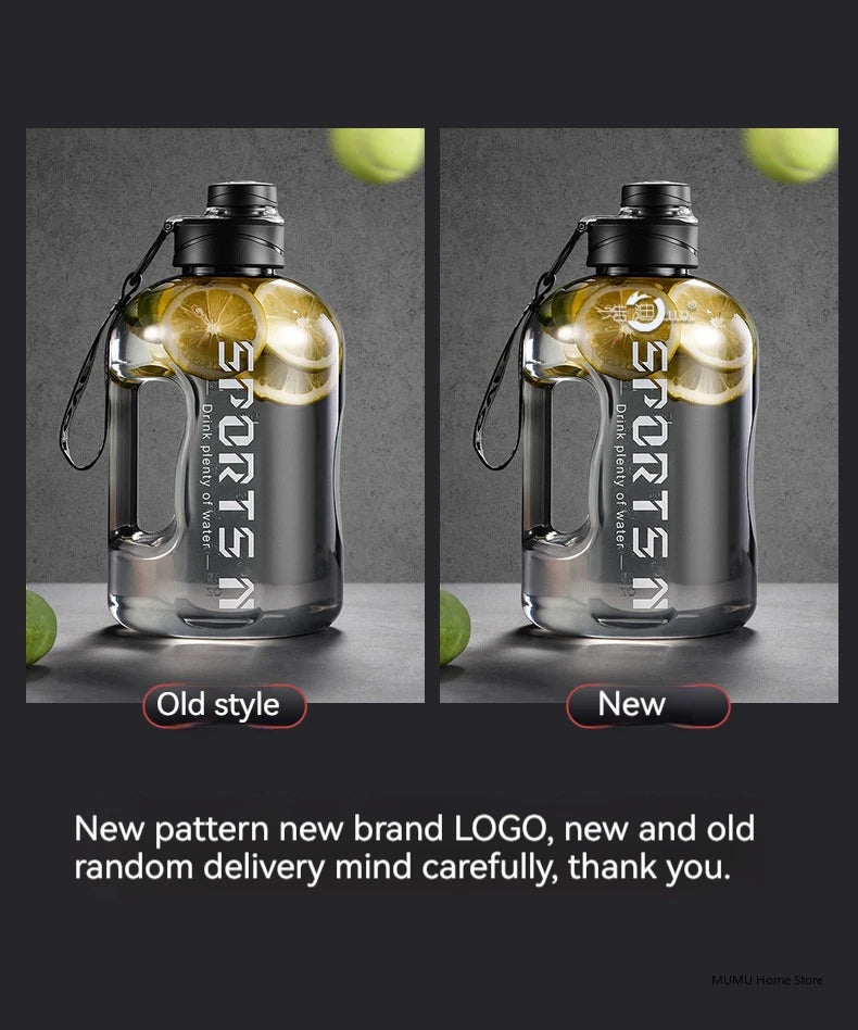 1.7L/2.7L/4L/5L Large Capacity Sports Water Bottle – Gym, Camping & Fitness Hydration Jug