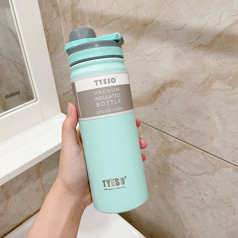 Tyeso 530/750ML Thermos Bottle Stainless Steel Vacuum Flask Travel Cup Insulated Water Bottle Sport Thermal Mug Hot & Cold Mug