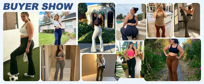 Plus Size Cross Waist Flare Leggings