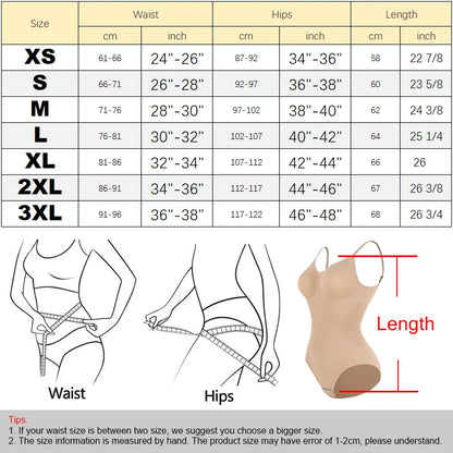 Low Back Bodysuit Shapewear for Women – Seamless Tummy Control Push-Up Body Shaper with Open Crotch & Adjustable Straps