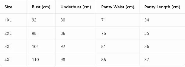 Women's Plus Size Sexy Lingerie Set