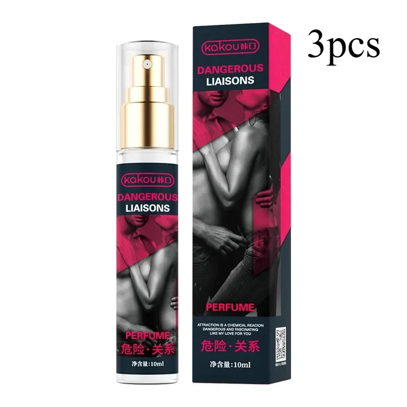 3pcs KAKOU Upgraded CARDIAC SIGNAL DANGEROUS LIAISONS Erotic REFRESH Pheromone Perfume Roller Ball Fragrance Spray for Men Women