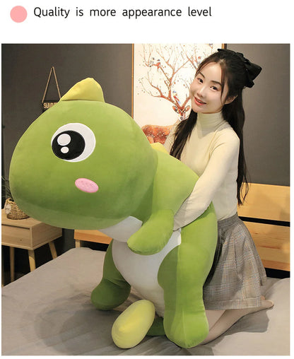 60cm Giant Dinosaur Stuffed Plush Toys Doll Pillow Sleeping Kawaii Big Decoration Animal Doll soft Pillow For Kids Birthday Gift