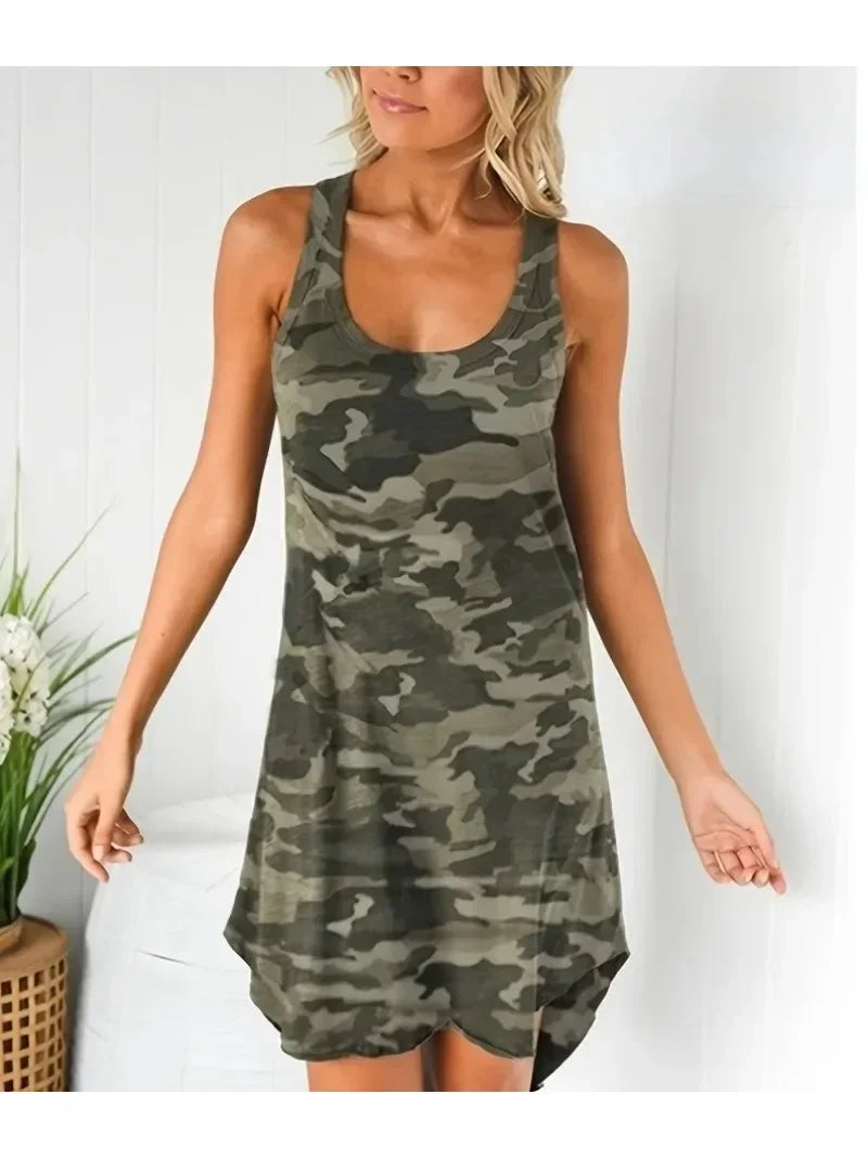 New Summer Women's Plus Size S-8XL U-Neck