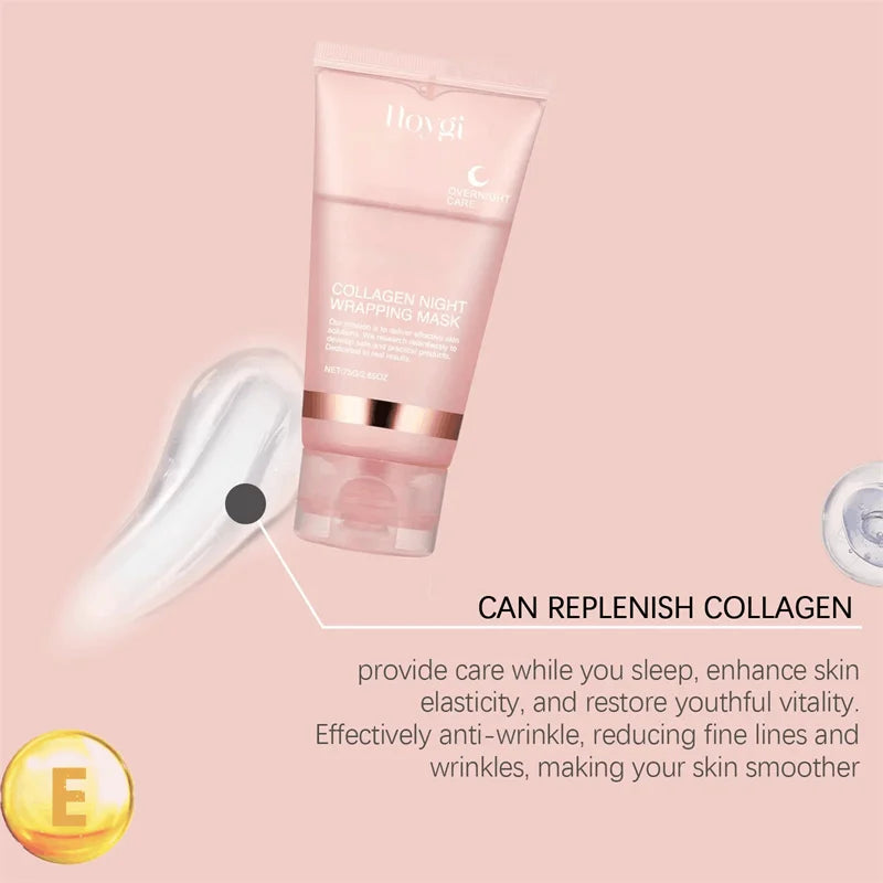 Collagen Night Mask – Korean Wrapping Gel for Moisture, Firmness & Radiant Skin (75ml)