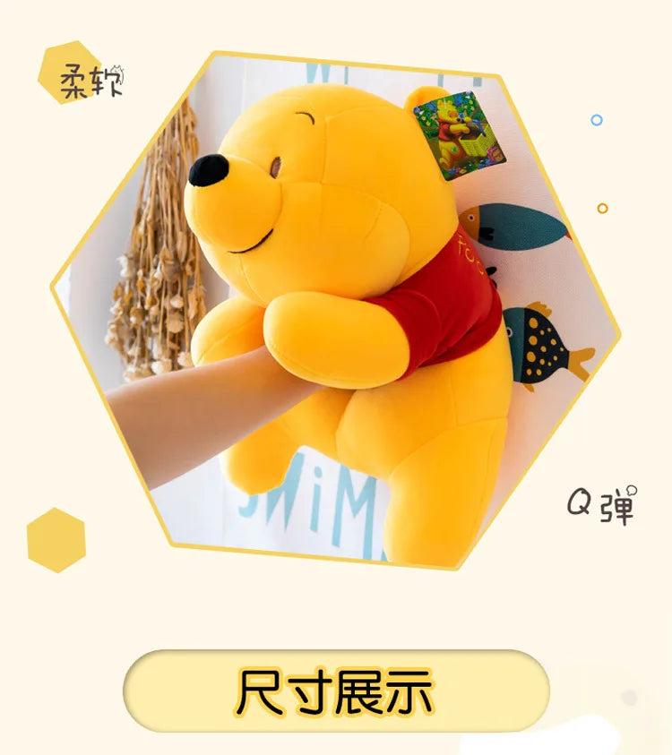 45cm Winnie the Pooh Plush Doll – Soft Disney Cartoon Stuffed Toy | Cute Gift for Girls & Kids’ Birthdays