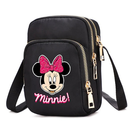Mickey & Minnie Mouse Women’s Shoulder Bag – Crossbody Cell Phone Purse