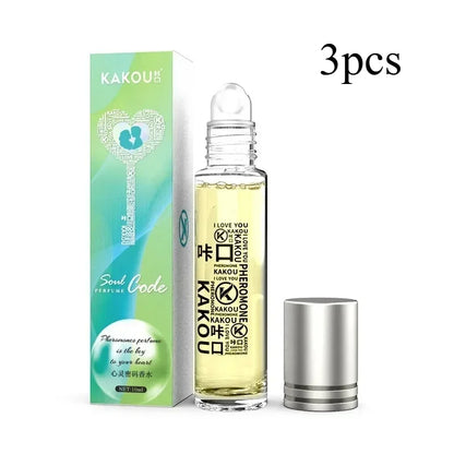 3pcs KAKOU Upgraded CARDIAC SIGNAL DANGEROUS LIAISONS Erotic REFRESH Pheromone Perfume Roller Ball Fragrance Spray for Men Women