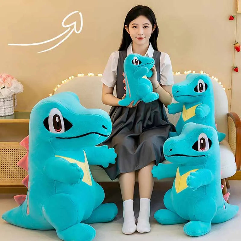 45cm Pokemon Small Saw Alligator Plush Toy Cute Cartoon Soft Stuffed Animal Pokemon Crocodile Doll Children's Doll Birthday Gift