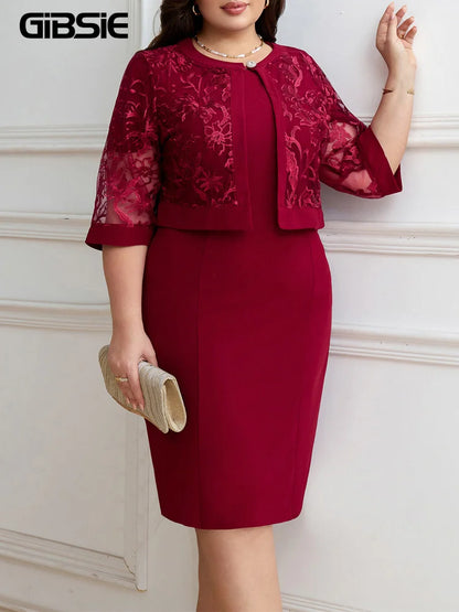 GIBSIE Plus Size Dress Sets