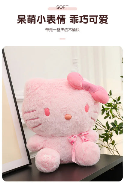 28-35cm Sanrio Hello Kitty Cat Plush Toys Cartoon KT Cat Plush Doll Soft Stuffed Kawaii Anime Pillow Birthday Gift For Kids Girl