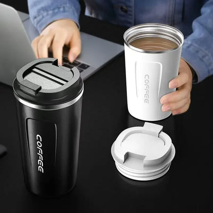 380/510ML Stainless Steel Coffee Mug Portable Tumbler Vacuum Flasks Car Thermal Cup Keeps Cold and Heat Thermal Mug Coffee Cup