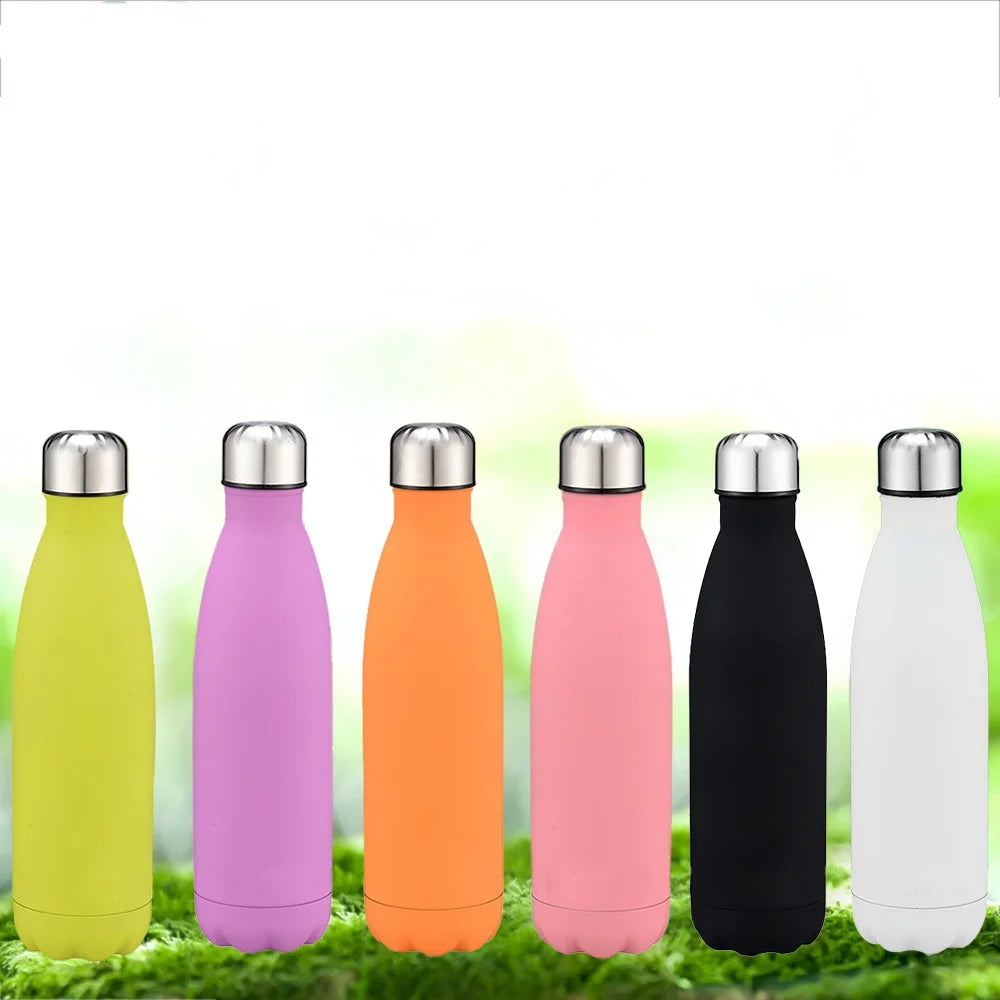 1000ML Double Wall 304 Stainless Steel Thermal Flask Fashion Vacuum Thermos Outdoor Portable Sport Thermal Drink Water Bottle