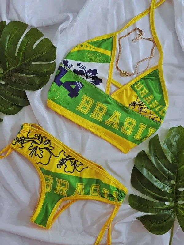 Split Bathing Suit Set