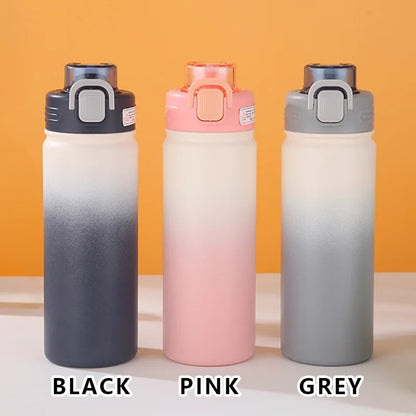 Disney Lilo Stitch Gradient Thermos Cup Outdoor Sports Fitness Portable Leak-proof Camping Cartoon Animation Cycling Kettle Gift