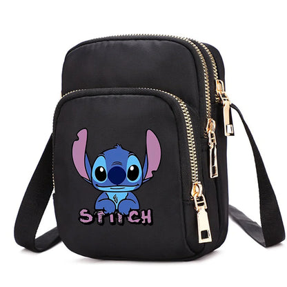 Women Shoulder Bags Lilo Stitch Cell Phone Purse Crossbody