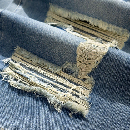 Ripped Holes Denim Shorts for Women