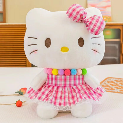 22-35cm Hello Kitty Anime Cartoon Cute Stuffed Toys Sanrio Plushier Soft Pillow Birthday Gifts For Girls Kawaii Pendant Dolls