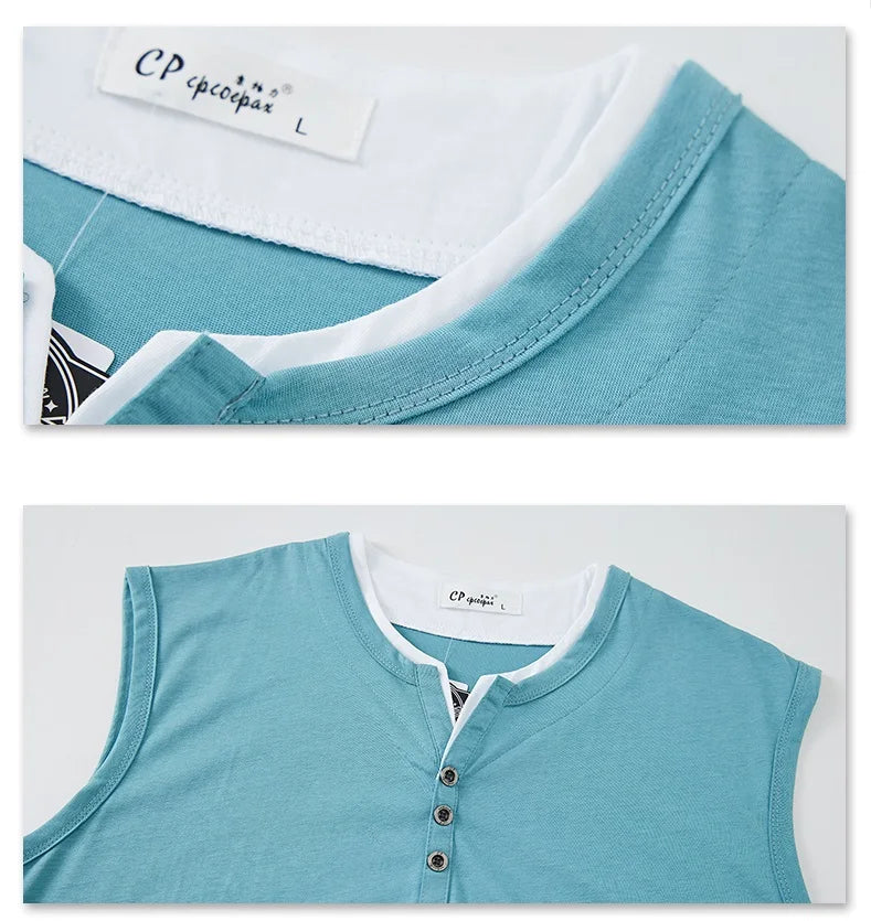 Mens Sleeveless Cotton Tank Top