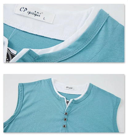 Mens Sleeveless Cotton Tank Top