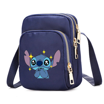 Women Shoulder Bags Lilo Stitch Cell Phone Purse Crossbody