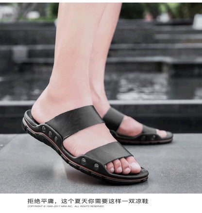 Men plus size 48 solid color summer light casual sandals