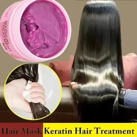 5 Seconds Magical Keratin Hair Mask Repair Damaged Hair Frizzy Soft Smooth Shiny Deep Moisturizing Nourish Hair Root Beauty Care