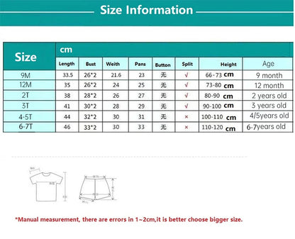 2PCS Cotton Summer T-Shirt and Shorts Set for Toddlers