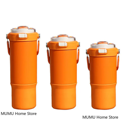 770/900ML Car Coffee Cup Outdoor Sport Insulated Cup Thermos Water Bottle Tumbler Vacuum Flasks Keeps Cold and Heat Thermal Mug