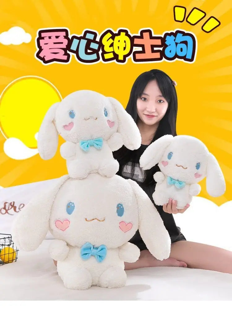 Cinnamoroll Plush Toys Cartoon Big Ear Dog Doll Little White Dog Toy Gives Best Friend Girl Sleep Pillow Decoration Plush Doll