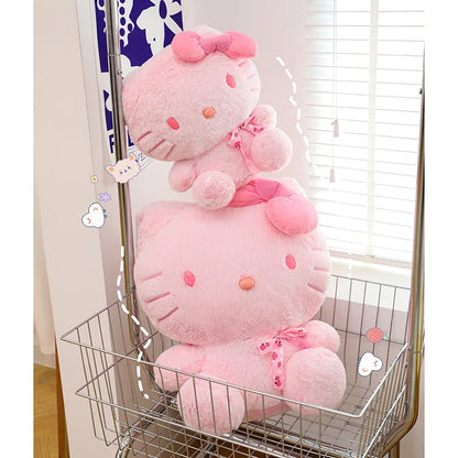 28-35cm Sanrio Hello Kitty Cat Plush Toys Cartoon KT Cat Plush Doll Soft Stuffed Kawaii Anime Pillow Birthday Gift For Kids Girl