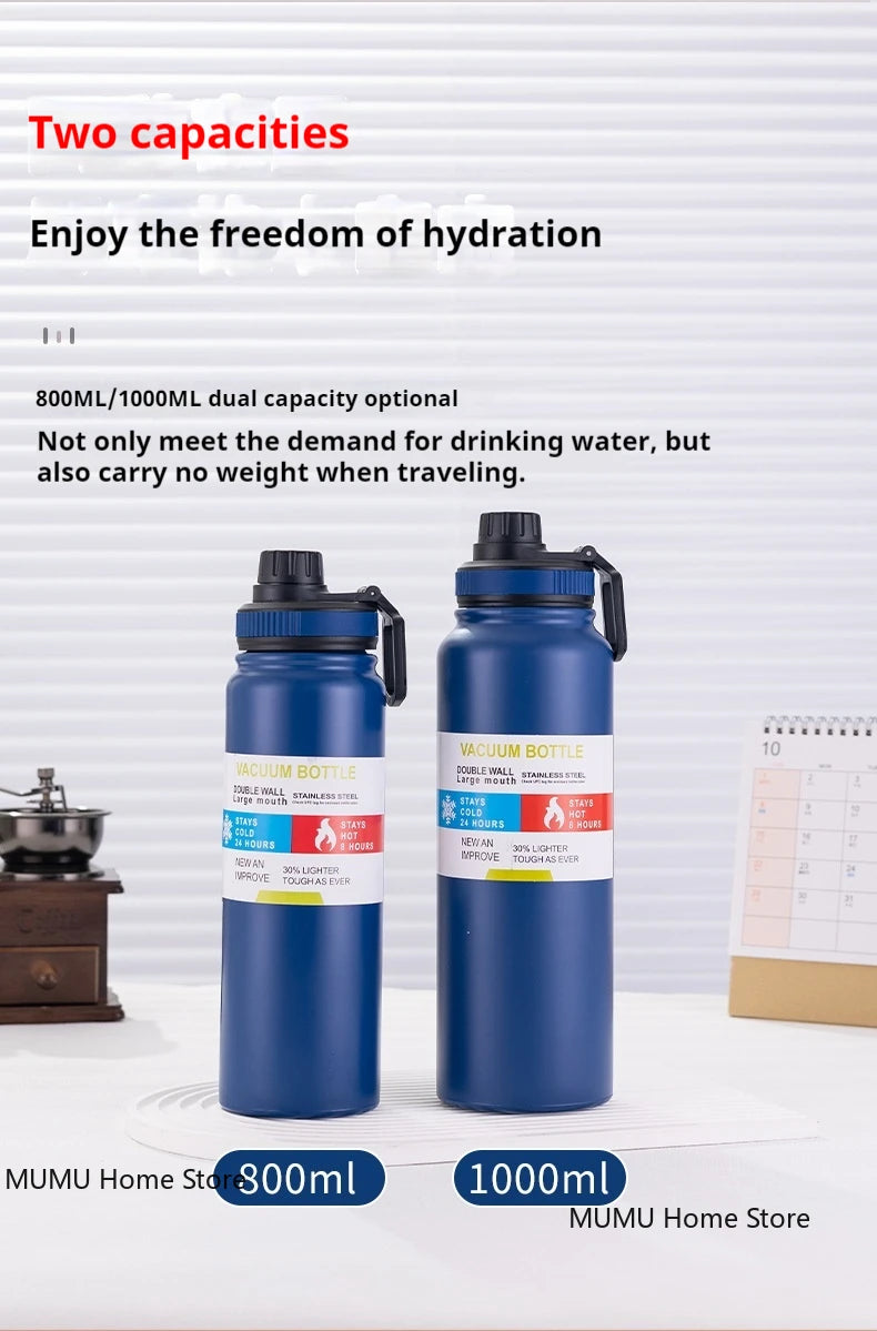 Stainless Steel Vacuum Flask – Car Thermal Cup for Hot & Cold Drinks