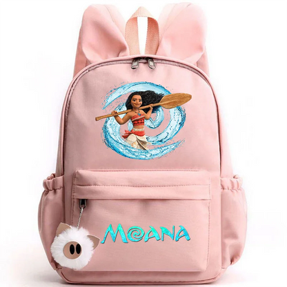 Disney Moana Backpack – Stylish & Practical with Playful Rabbit Ears for Kids and Teens