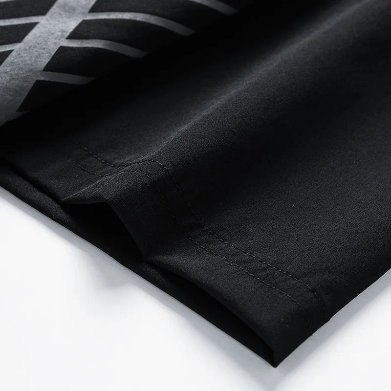 Men T Shirt Suit Shorts Tshirt Set
