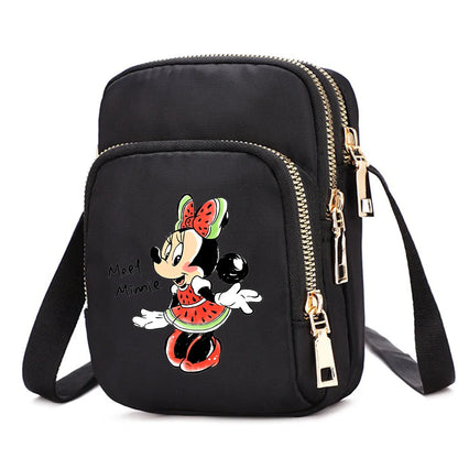 Mickey & Minnie Mouse Women’s Shoulder Bag – Crossbody Cell Phone Purse