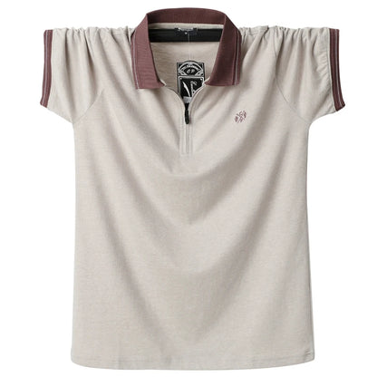Men Casual Breathable Turn-down Collar