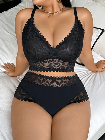 Women's Plus Size Sexy Lingerie Set