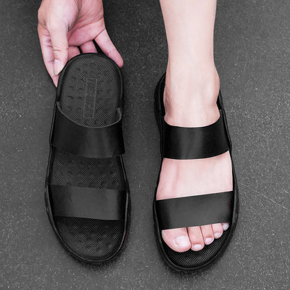 Men plus size 48 solid color summer light casual sandals