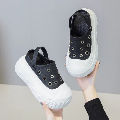 Fujin 9cm Synthetic Microfiber Leather Chunky Sneakers
