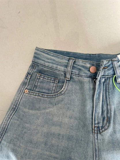 S-5XL Size Light Blue Jeans