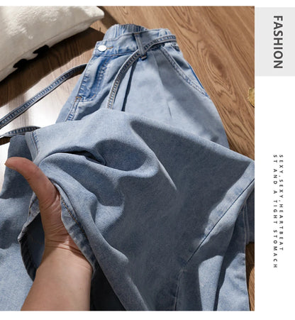 Thin Ice Silk Wide Leg Jeans