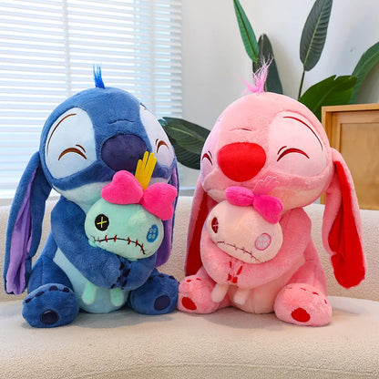 45cm Disney's New Heart Hugging Stitch Cartoon Plush Toy Stitch Soft Stuffed Plushies Toy Dolls Cloth Doll Gifts to Friends