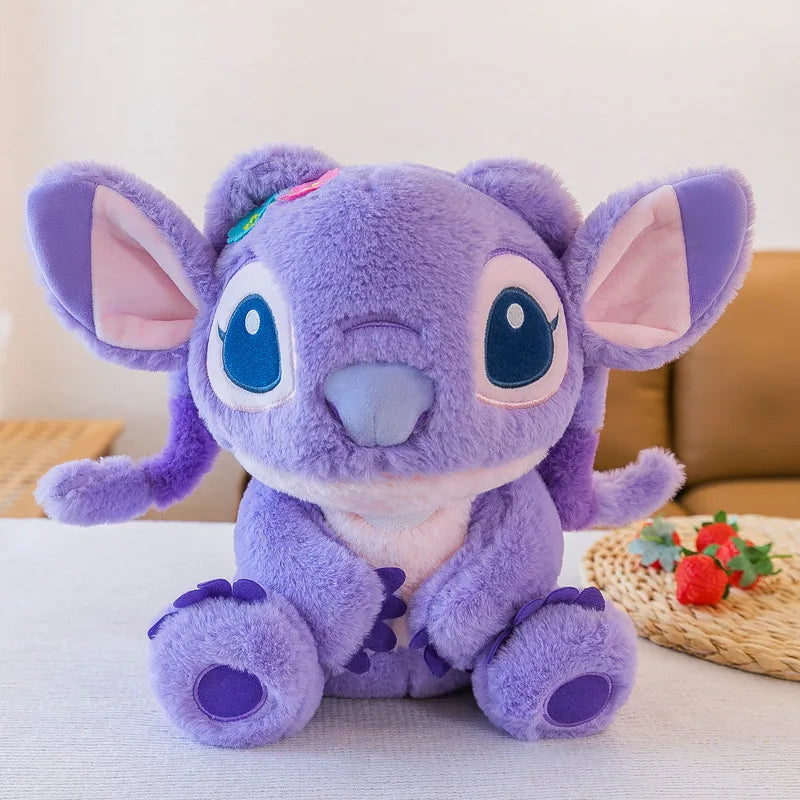 35cm Disney Embroidered Stitch Doll Cartoon Cute Stitch Plush Toys Children's Gift For Birthday Room Decoration Plushies Dolls