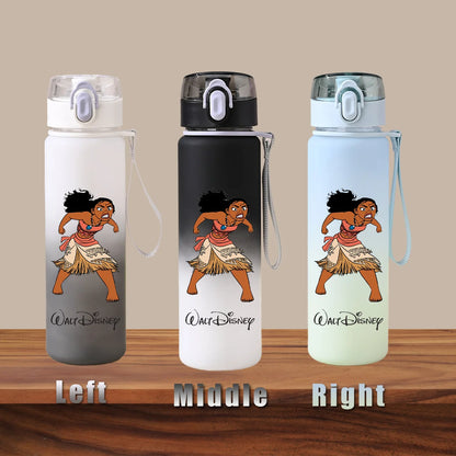 Disney Moana 2 Maui Kakamora Tia Animation Portable Plastic Gradient Outdoor Sport Water Bottle Child Gift Princess Fitness Run