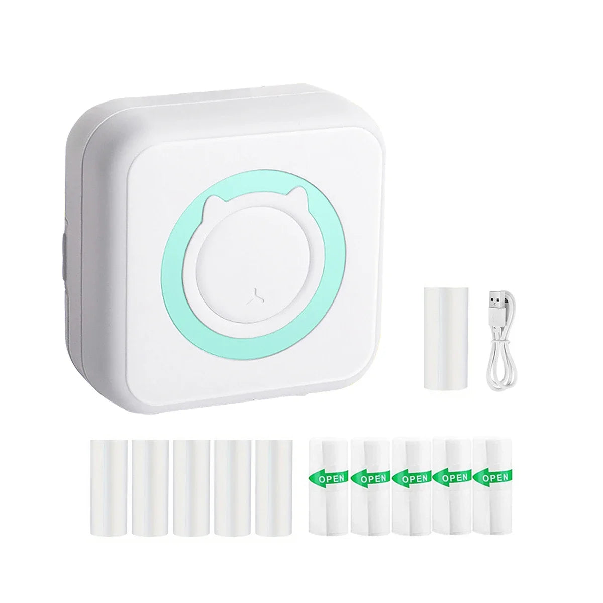 Mini Bluetooth Sticker Printer – Portable Inkless Pocket Printer for Photos, Journals & Notes